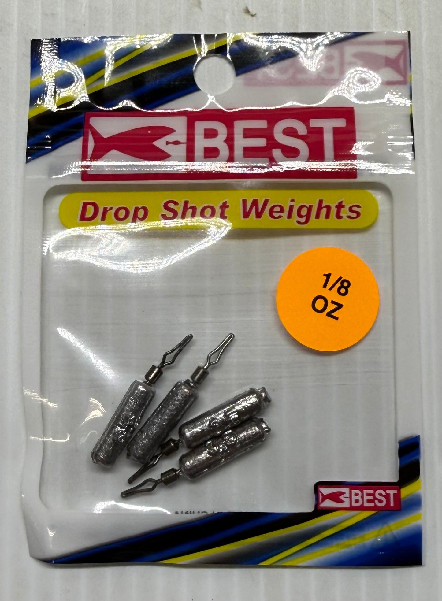 BEST TACKLE DROP SHOT WEIGHTS 1/8 oz 18 Piece / $1.39 Each!
