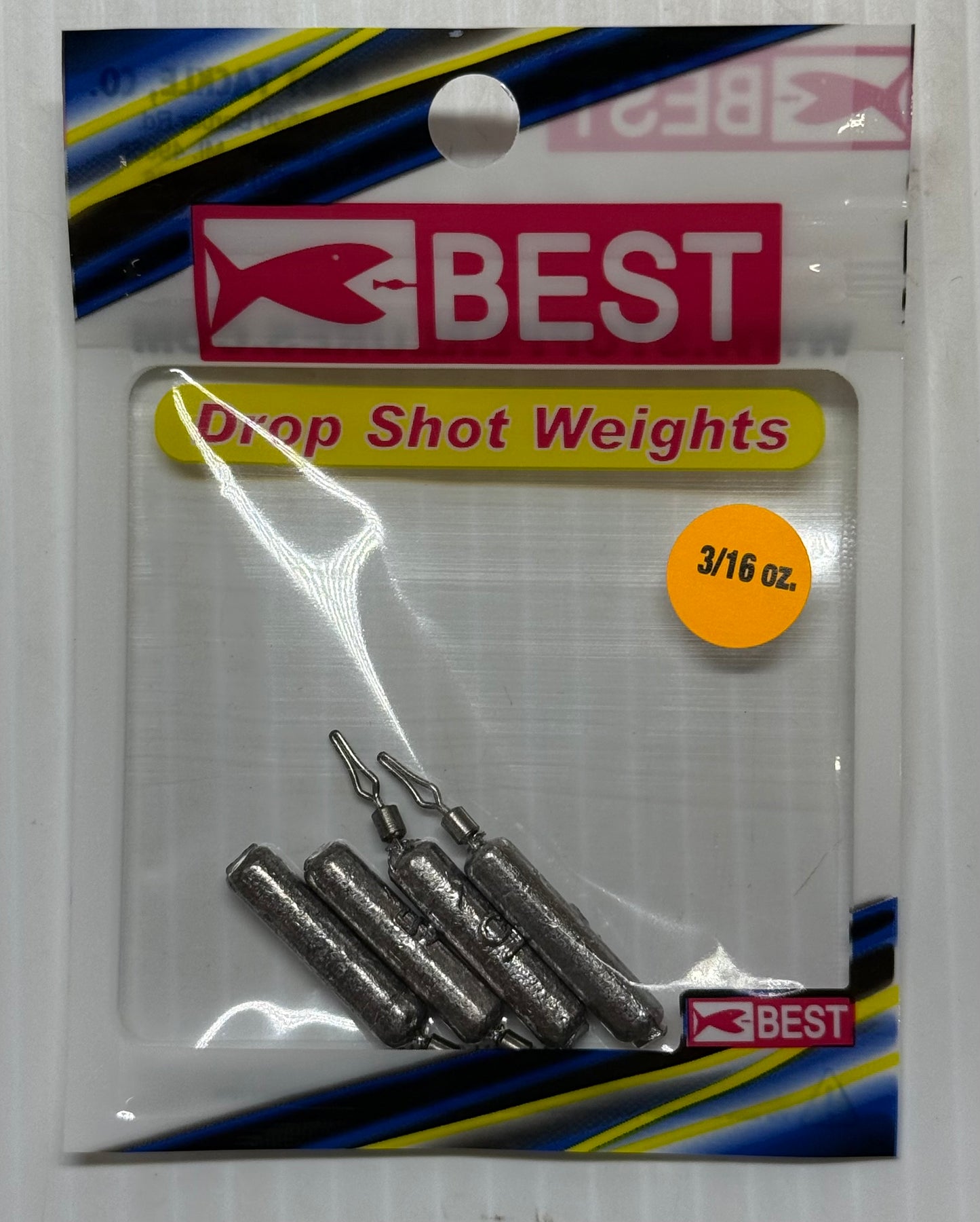 BEST TACKLE DROP SHOT WEIGHTS 3/16 oz 18 Piece / $1.39 Each!