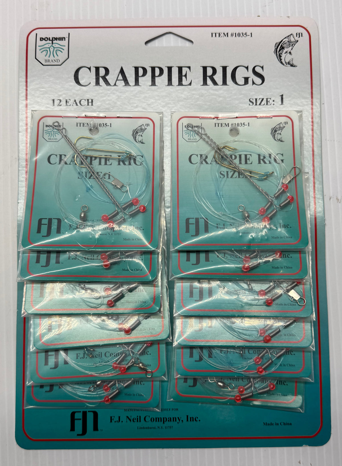 DOLPHIN BRAND CRAPPIE RIGS 24 Piece / $.74 Each!