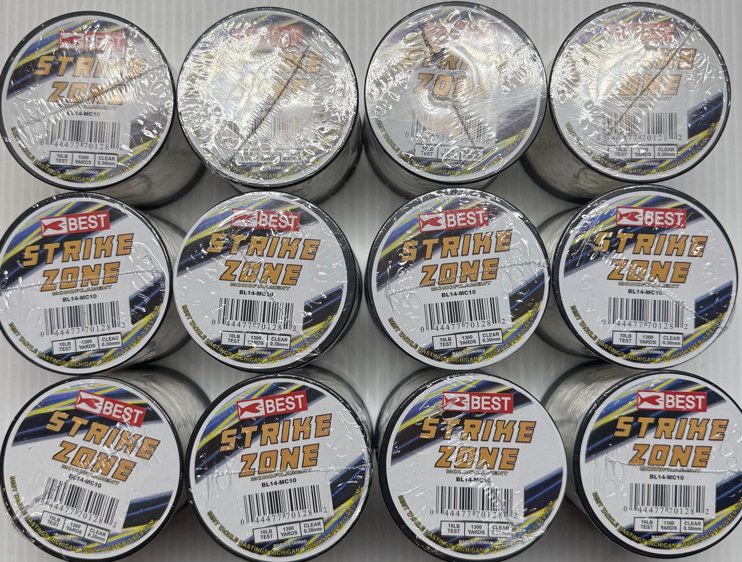 STRIKE ZONE MONOFILAMENT 10 LBS TEST 12 Piece / $1.79 Each!