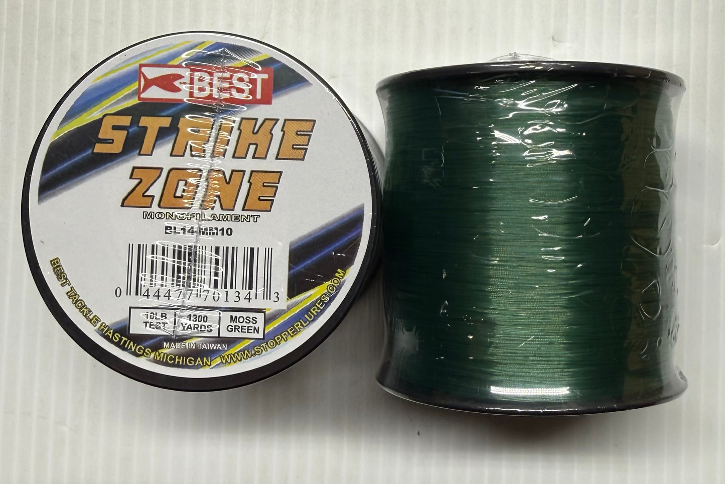 STRIKE ZONE MONOFILAMENT 10 LBS TEST MOSS GREEN 12 Piece / $1.79 Each!