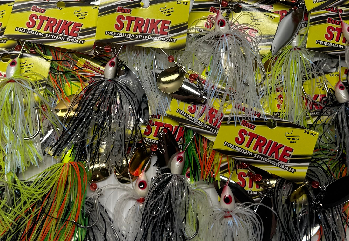 MAXX STRIKE PREMIUM SPINNERBAITS 3/8 oz 24 Piece / $2.25 Each!
