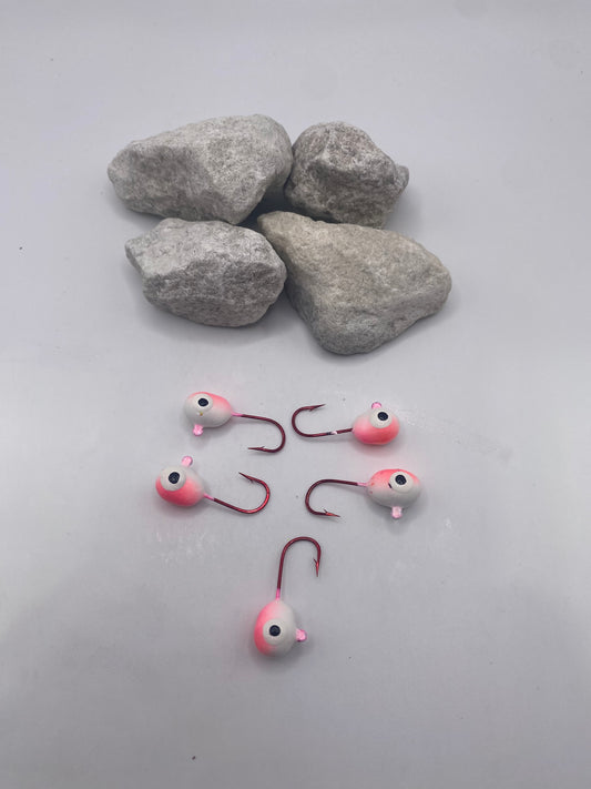 Copper Ridge Floating Jigs - Size 4 - Pink/White