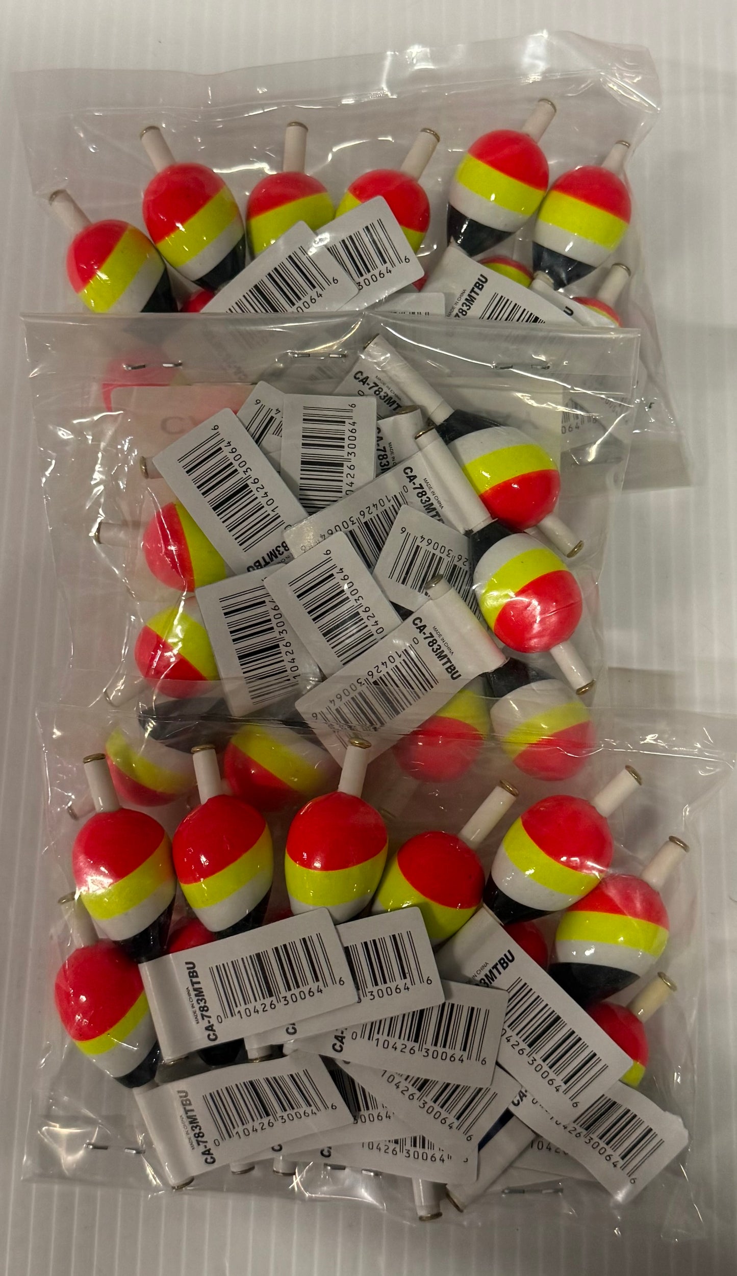 BALSA "783" STYLE METAL TIPPED SLIP FLOATS 36 Piece / $.75 Each!