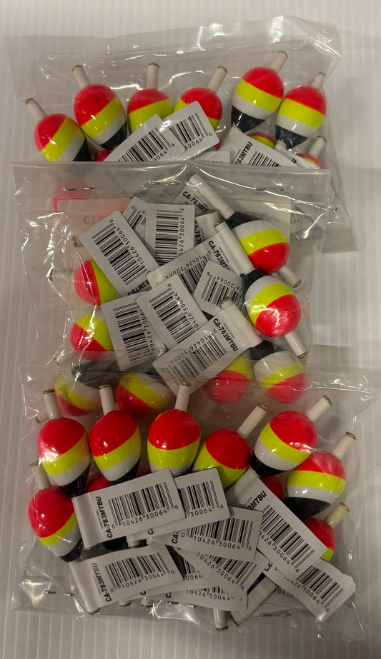 BALSA "783" STYLE METAL TIPPED SLIP FLOATS 36 Piece / $.75 Each!