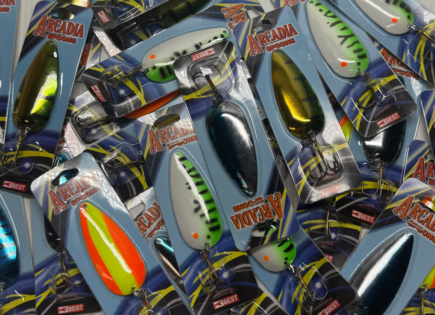ARCADIA CASTING SPOON ASSORTMENT 5/8 oz 24 Piece / $1.74 Each!