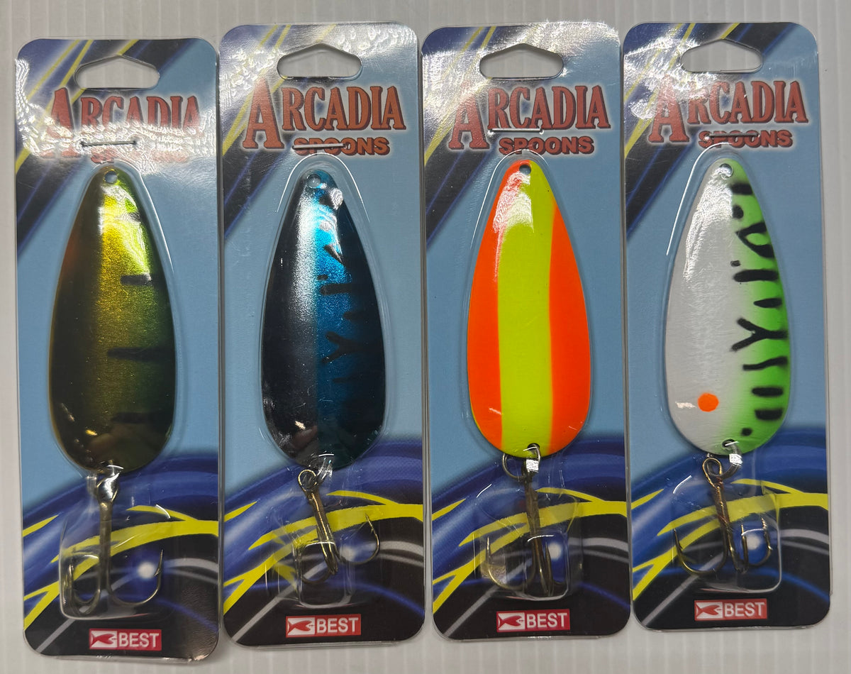 ARCADIA CASTING SPOON ASSORTMENT 5/8 oz 24 Piece / $1.74 Each!