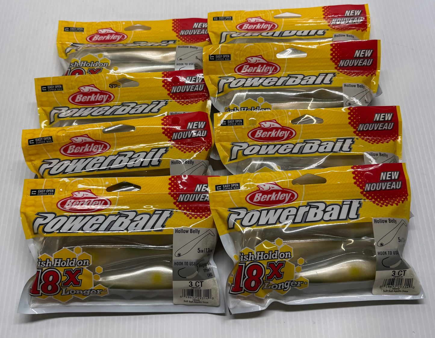 BERKLEY POWERBAIT HOLLOW BODY 8 Piece / $3.00 Each!