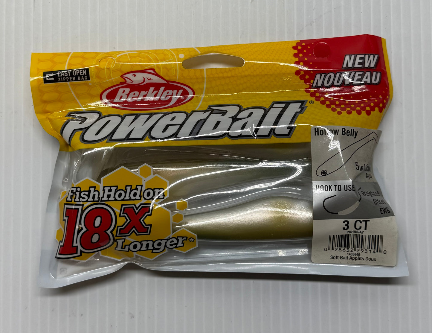 BERKLEY POWERBAIT HOLLOW BODY 8 Piece / $3.00 Each!