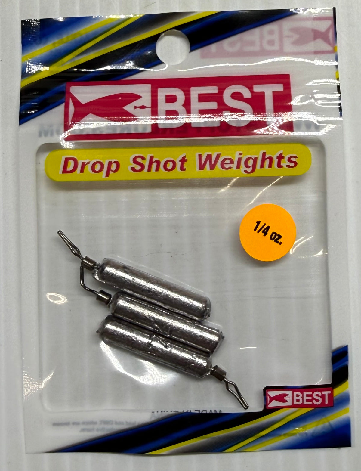 BEST TACKLE DROP SHOT WEIGHTS 1/4 oz 18 Piece / $1.39 Each!