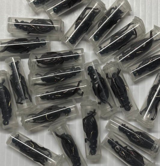 CHUBBIES CRICKS BLACK/RED FLAKE 1/32 oz 24 Piece / $.75 Each!