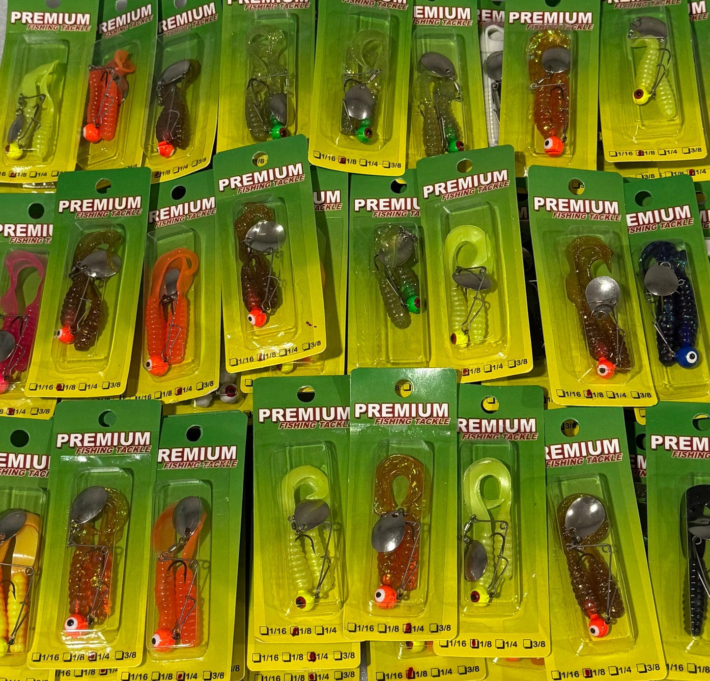 CURLY TAILS S-Rigged 72 Piece / $.99 Each!