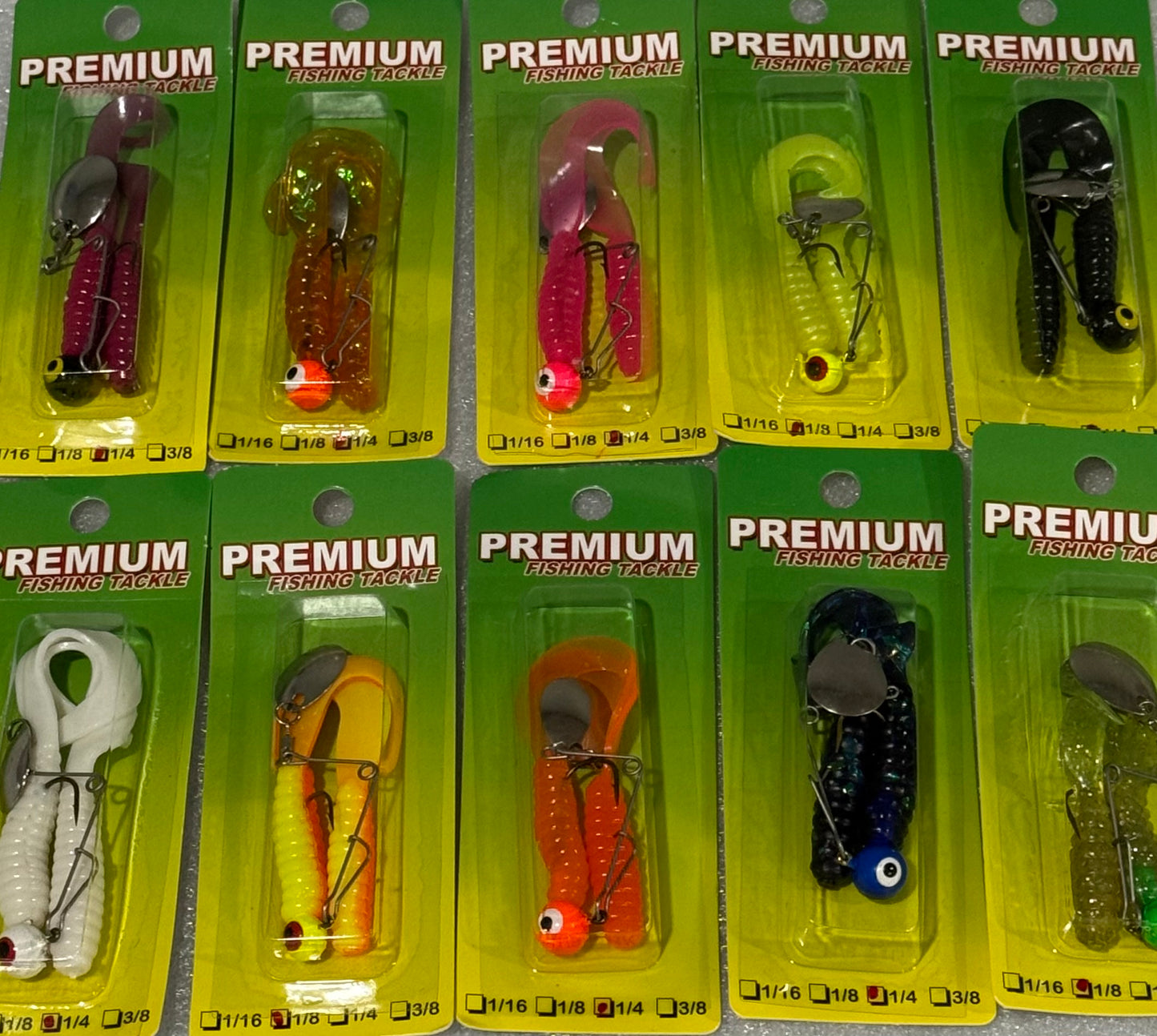 CURLY TAILS S-Rigged 72 Piece / $.99 Each!