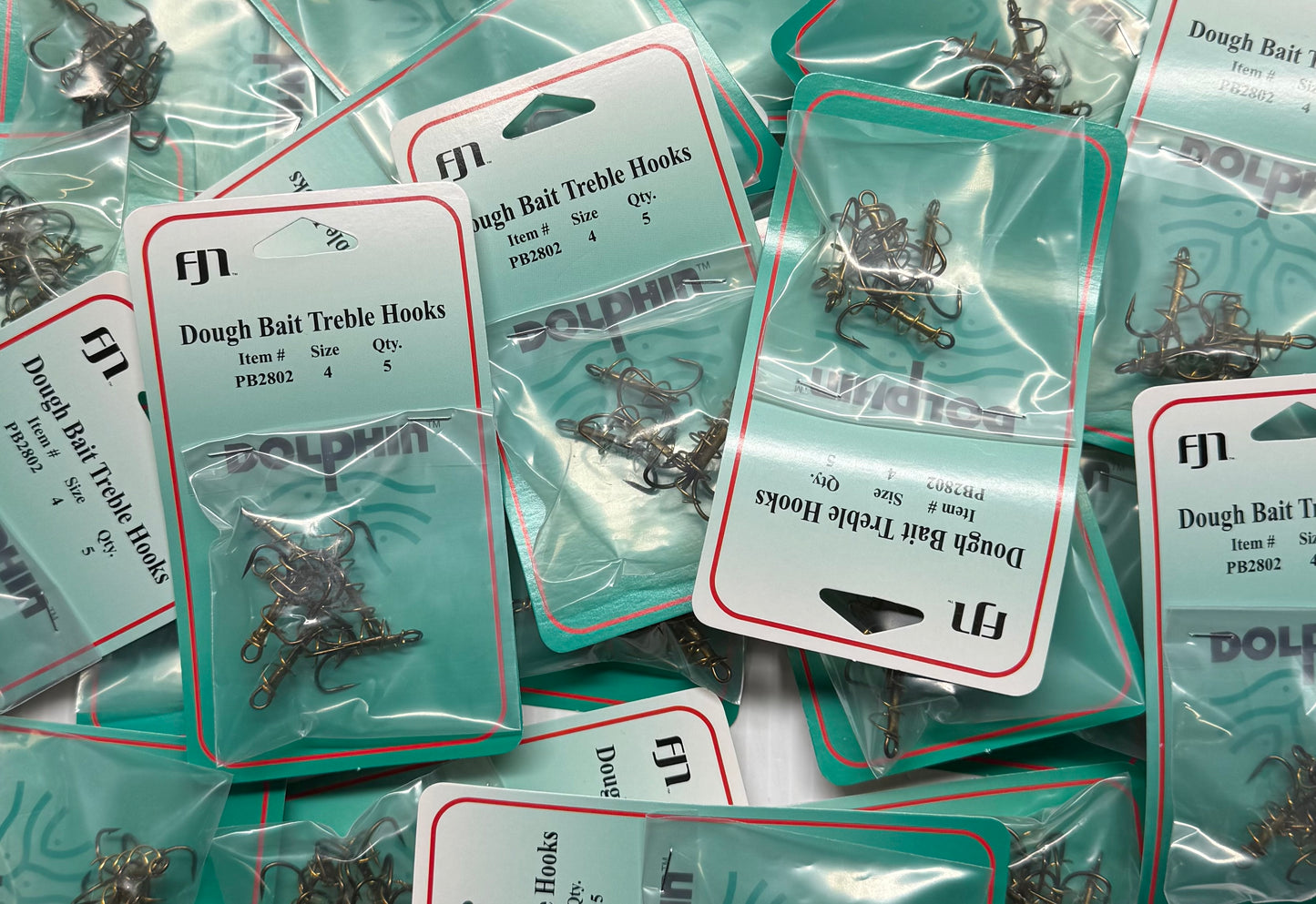 DOLPHIN DOUGH BAIT TREBLE HOOKS HOOKS 24 Piece / $.90 Each!