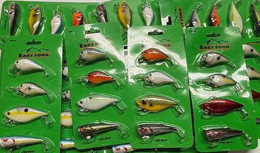 EAST FORK 4-PACK LURE KIT 12 Piece / $4.00 Each!