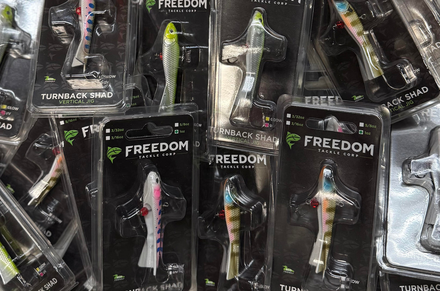 FREEDOM TURNBACK SHAD VERTICAL JIG 24 Piece / $2.67 Each!