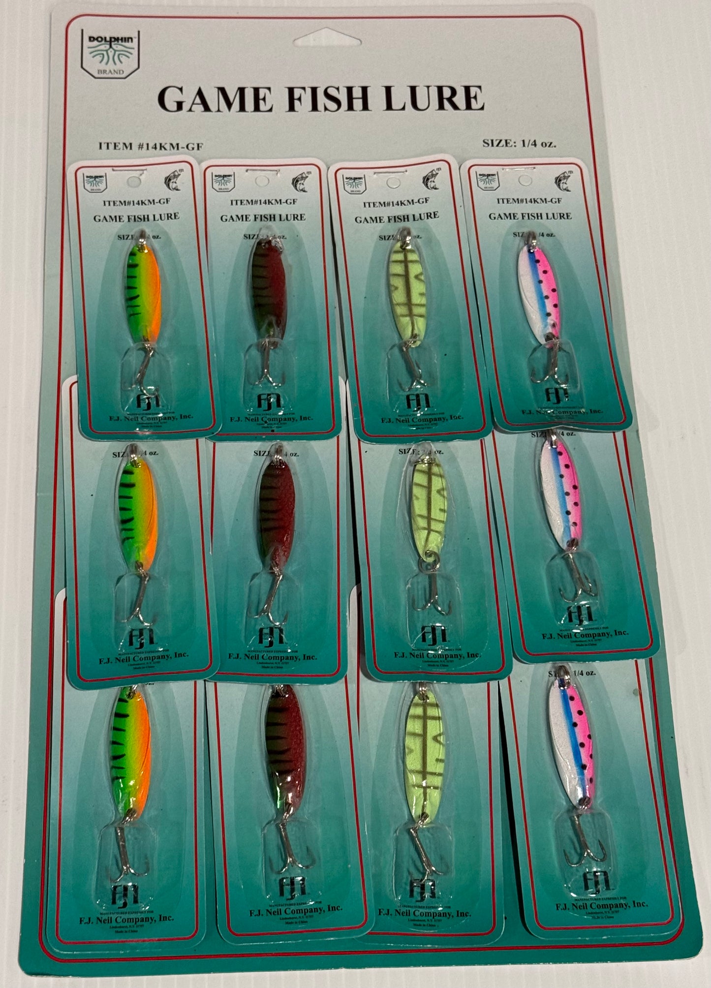 GAME FISH LURE DOLPHIN BRAND SPOONS 12 Piece / $1.48 Each!