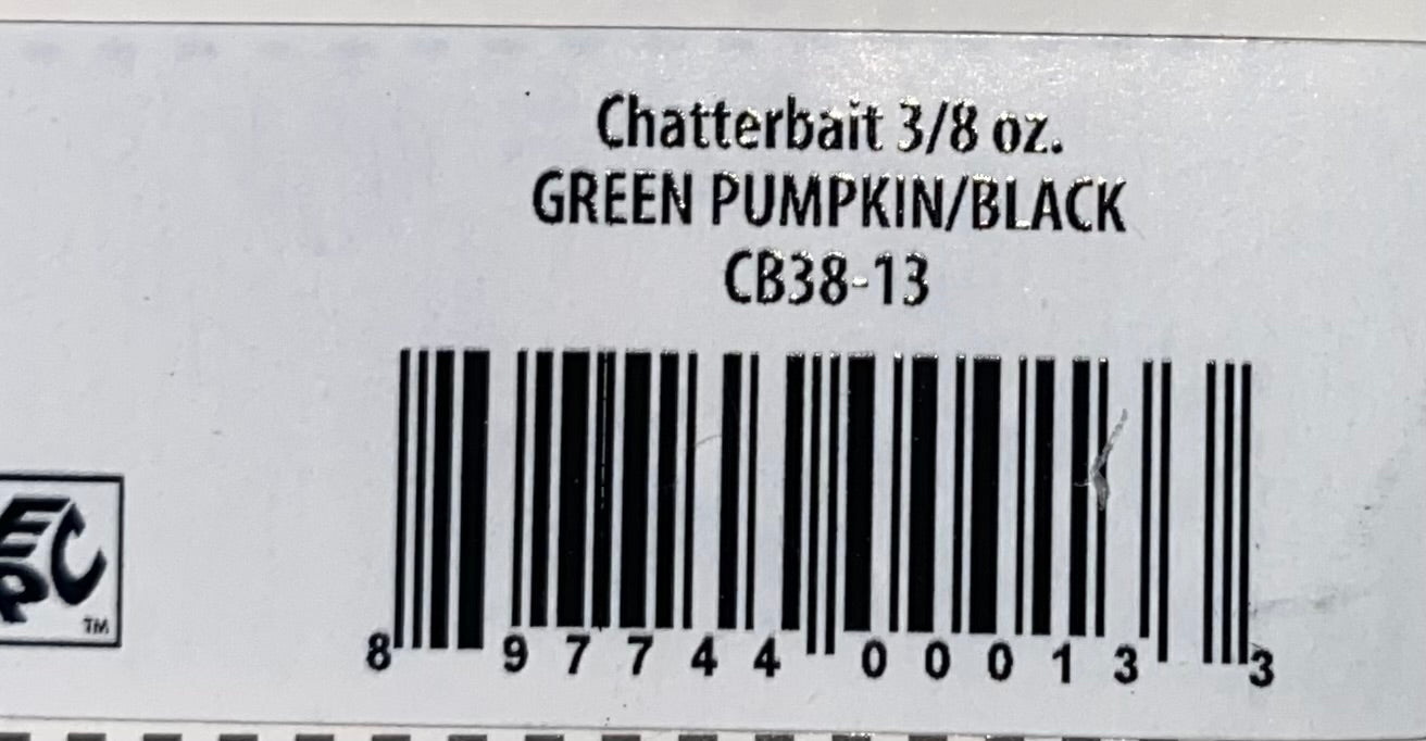 Bulk Lot of Z-Man Chatterbaits -3/8 Oz Green Pumpkin