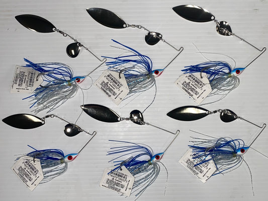 Bulk Lot of Elite Wire Spinnerbaits - Blue Shad CW