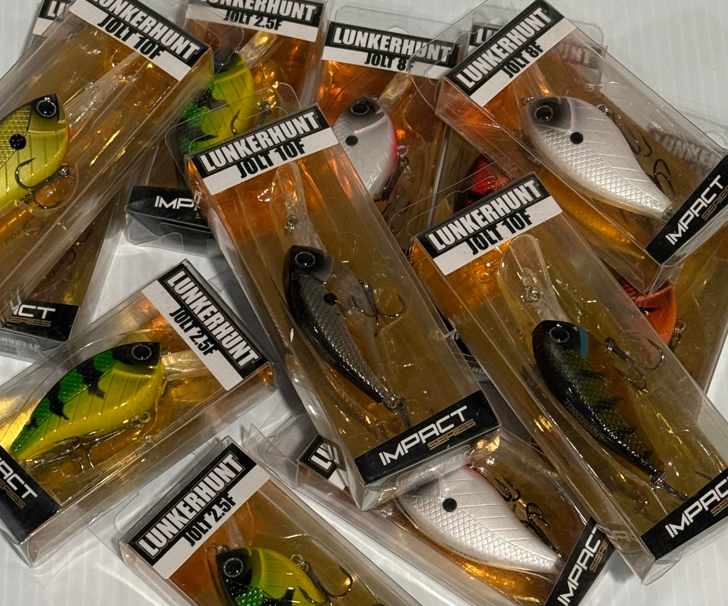 LUNKERHUNT IMPACT SERIES JOLT 12 Piece / $4.29 Each!