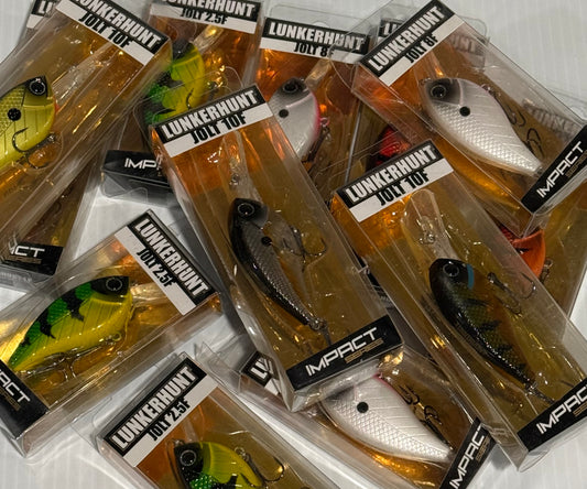 LUNKERHUNT IMPACT SERIES JOLT 12 Piece / $4.29 Each!