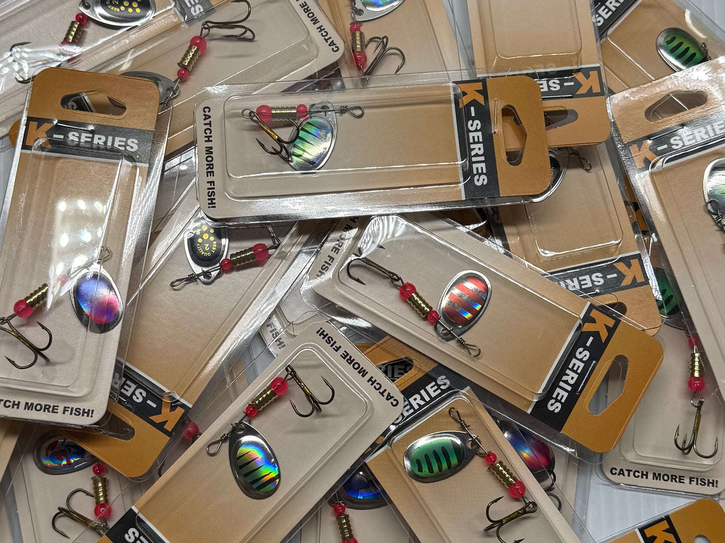 K-SERIES SPINNER ASSORTMENT 24 Piece / $.75 Each!