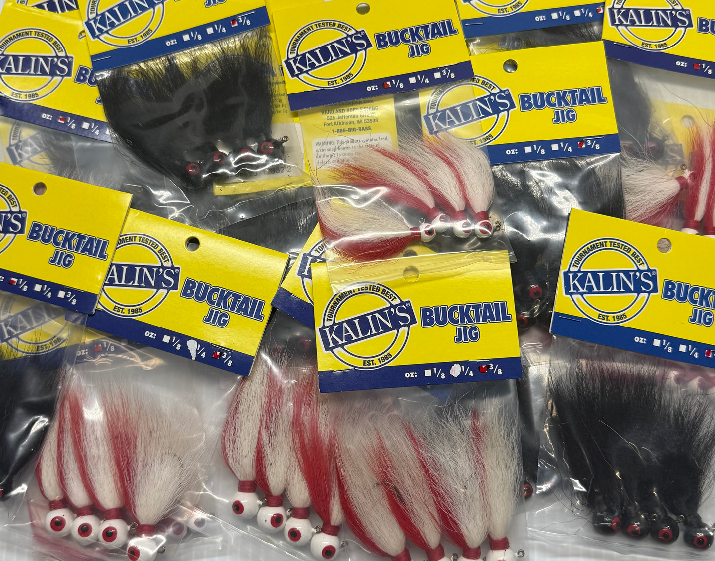 KALIN'S BUCKTAIL JIGS 24 Piece / $2.74 Each!