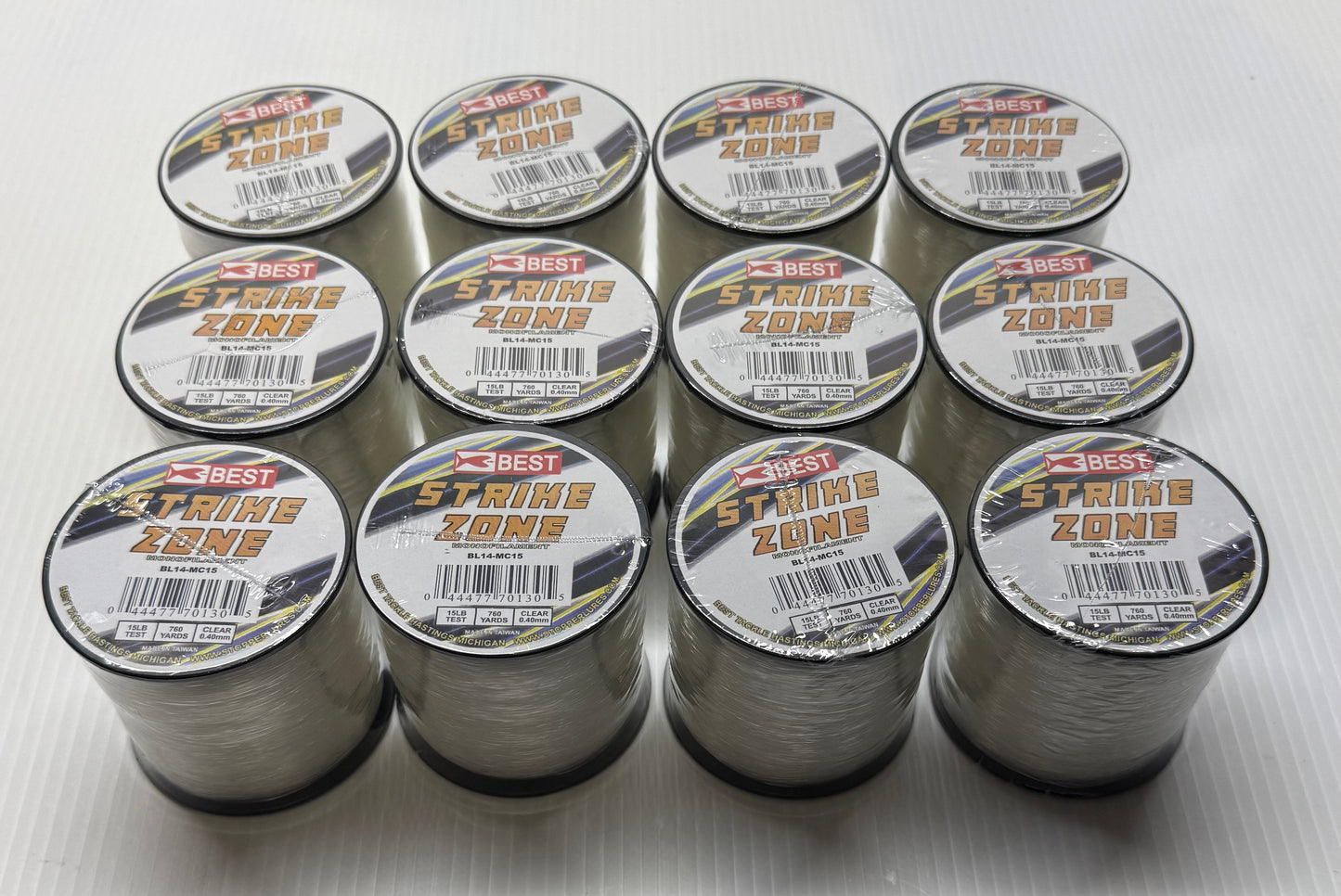 STRIKE ZONE MONOFILAMENT 15 LBS TEST 12 Piece / $1.79 Each!