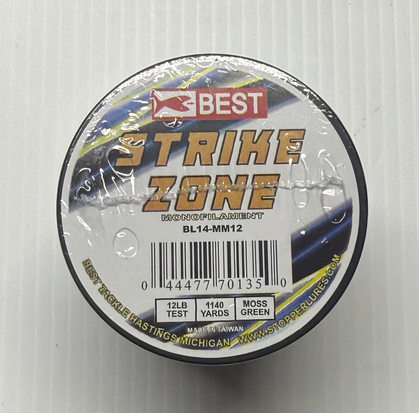 STRIKE ZONE MONOFILAMENT 12 LBS TEST MOSS GREEN 12 Piece / $1.79 Each!