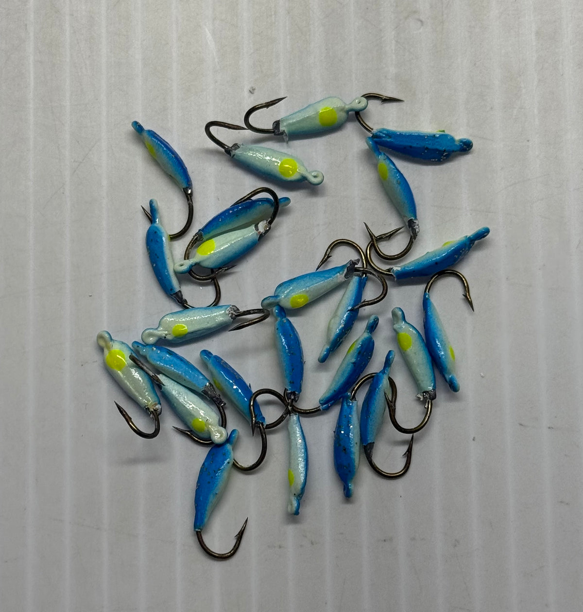 MOON STYLE ICE JIGS Blue Size 10 24 Piece / $.72 Each!