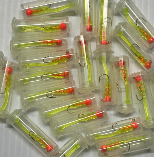 CHUBBIES KNOX ORANGE/CHARTREUSE 1/32 oz 24 Piece / $.75 Each!