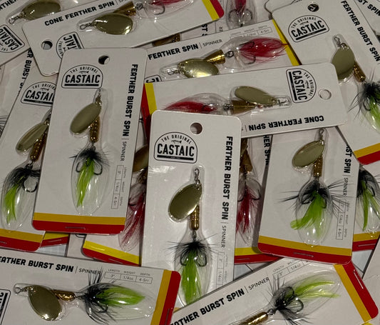 CASTAIC FEATHER SPINS ASSORTMENT 24 Piece / $1.74 Each!