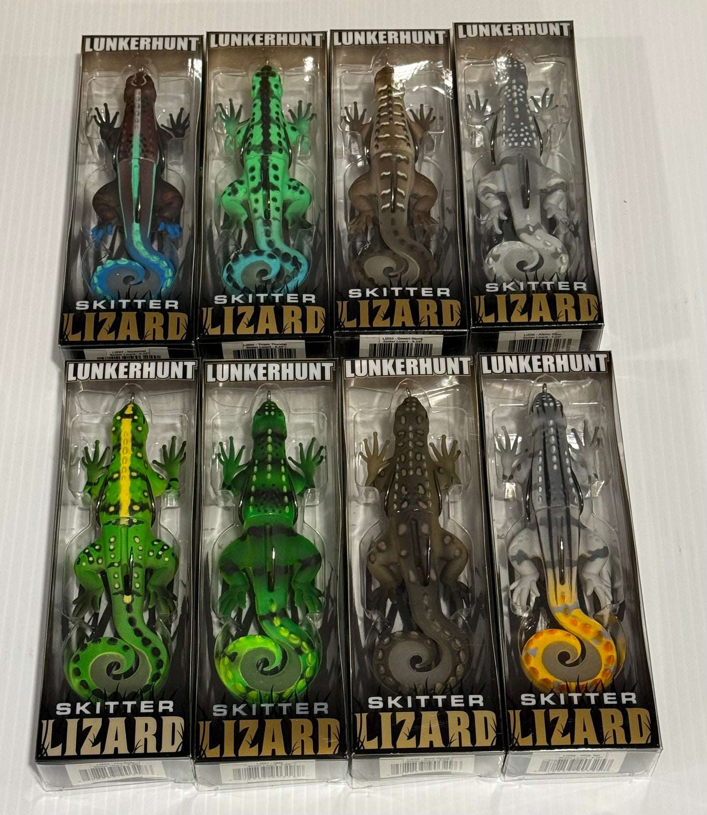 LUNKERHUNT SKITTER LIZARDS 8 Piece / $6.25 Each!