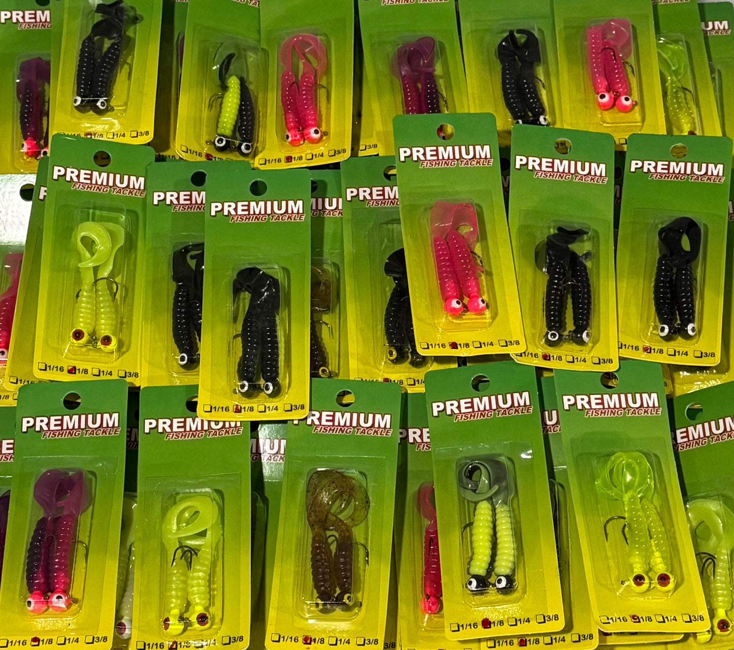 CURLY TAILS RIGGED Medium 72 Piece / $.99 Each!