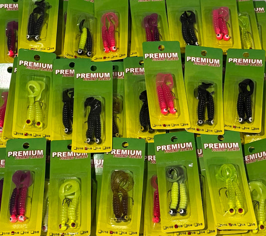 CURLY TAILS RIGGED Medium 72 Piece / $.99 Each!