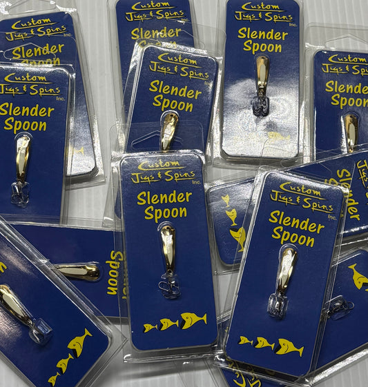 CUSTOM JIGS & SPINS SLENDER SPOON 12 Piece / $1.99 Each!
