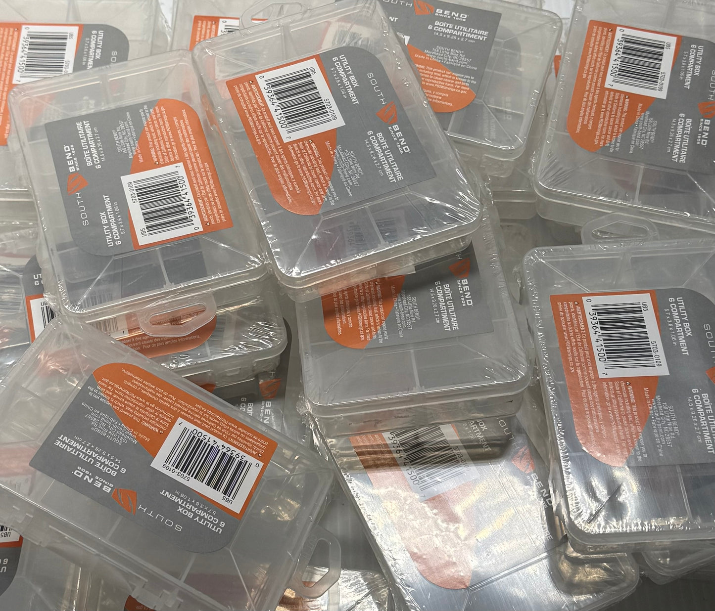 SOUTHBEND UTLITY BOX 6 COMPARTMENT 24 Piece / $1.19 Each!